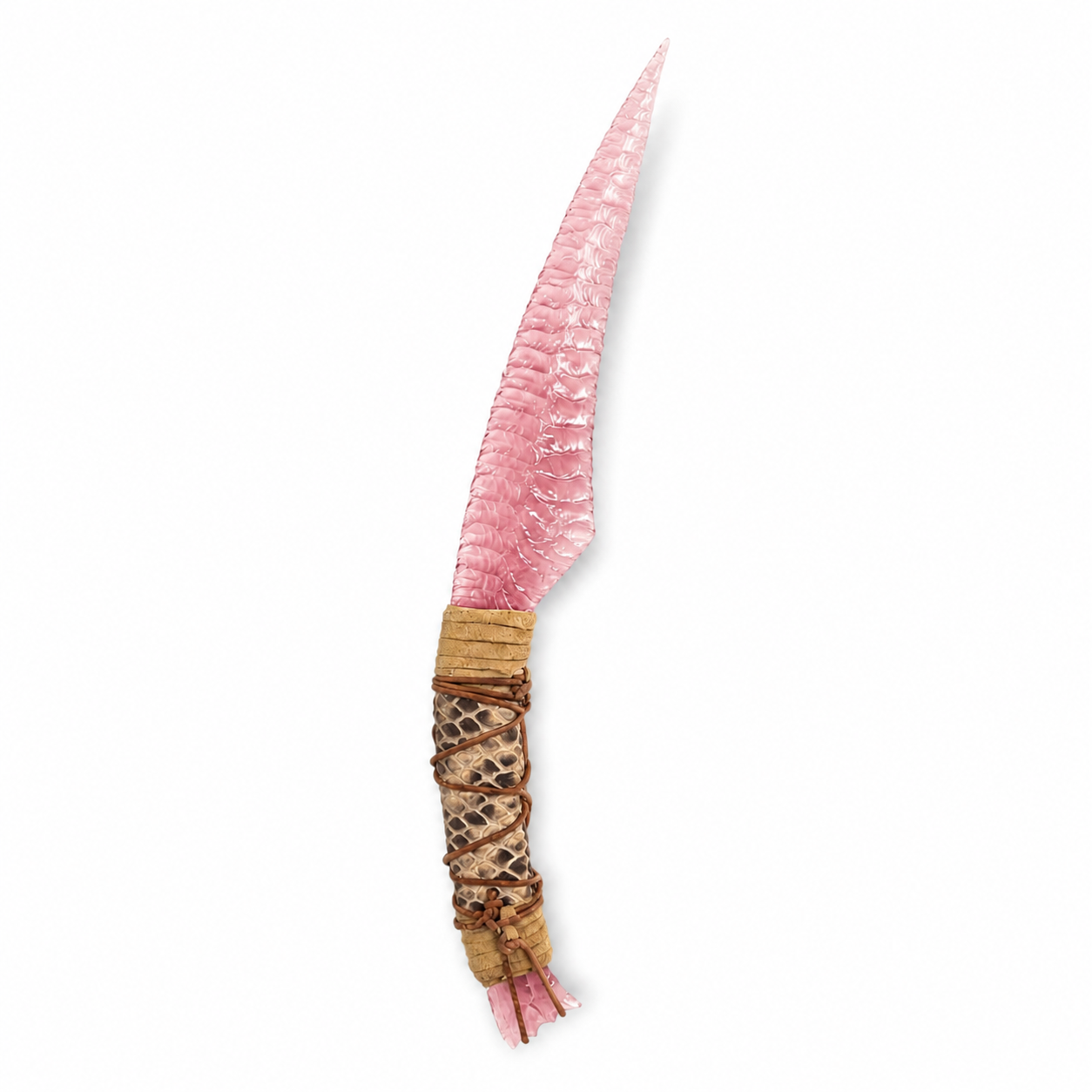 One-Piece Handcrafted Tribal Fantasy Blade – Na’vi Inspired Collectible Display Knife
