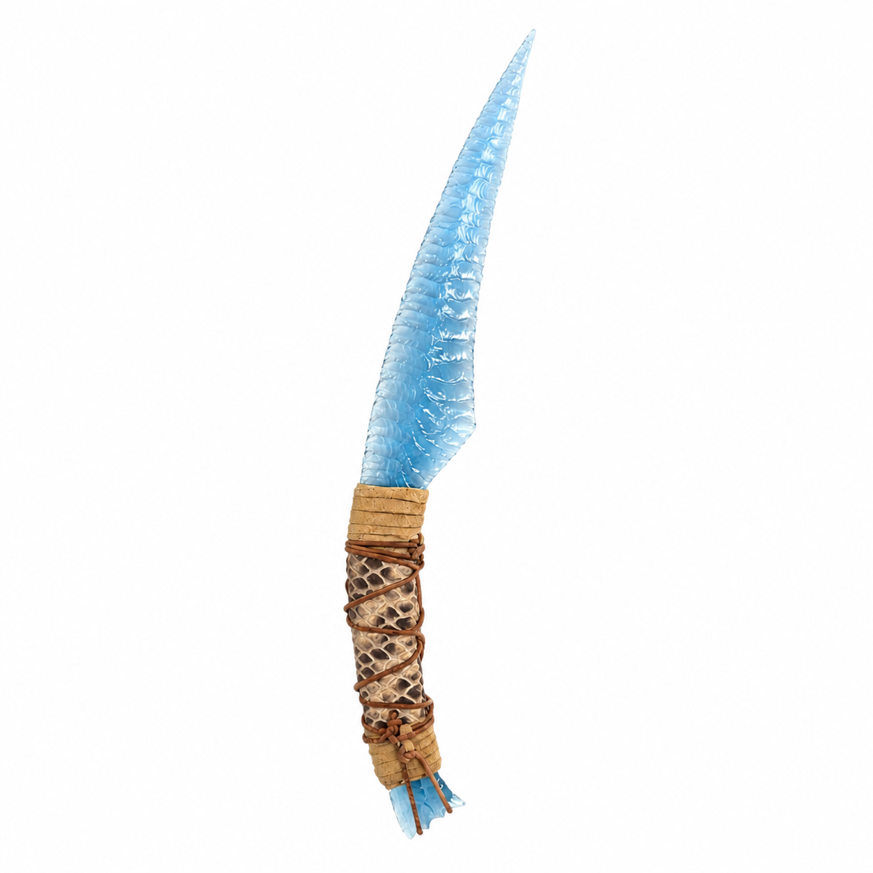 One-Piece Handcrafted Tribal Fantasy Blade – Na’vi Inspired Collectible Display Knife