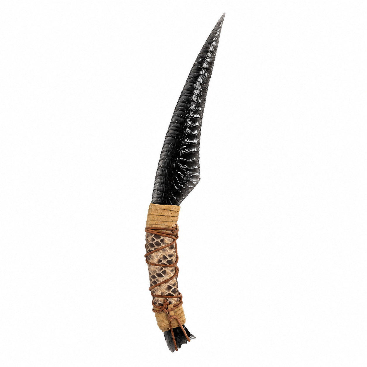 One-Piece Handcrafted Tribal Fantasy Blade – Na’vi Inspired Collectible Display Knife