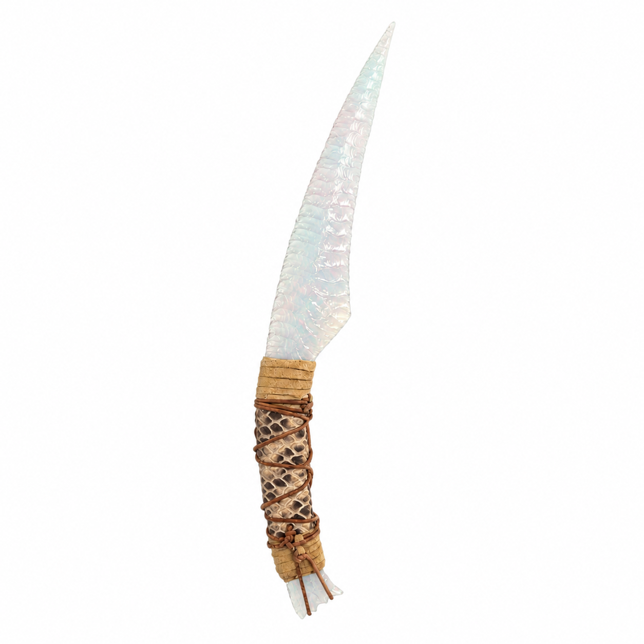 One-Piece Handcrafted Tribal Fantasy Blade – Na’vi Inspired Collectible Display Knife