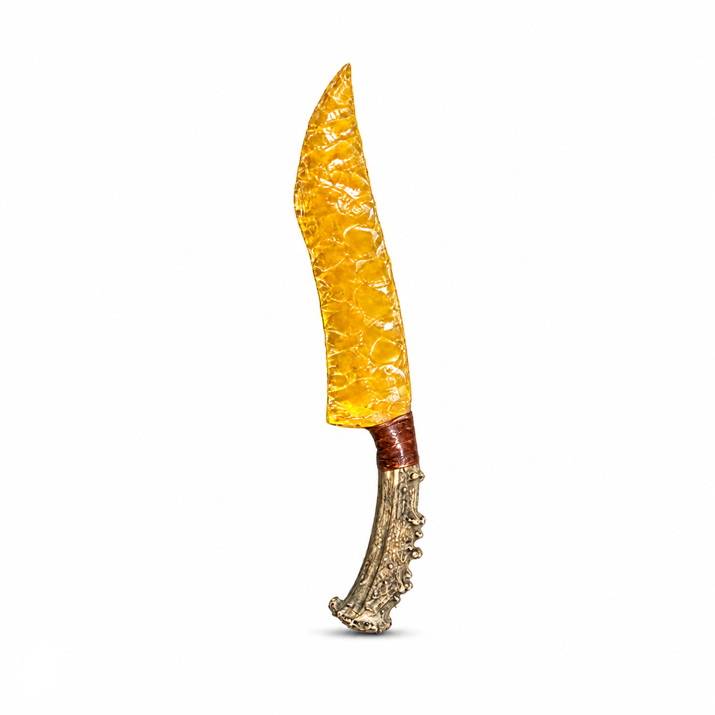 RELIQ Handmade Stone Hunting Knife-Inspired Display Piece
