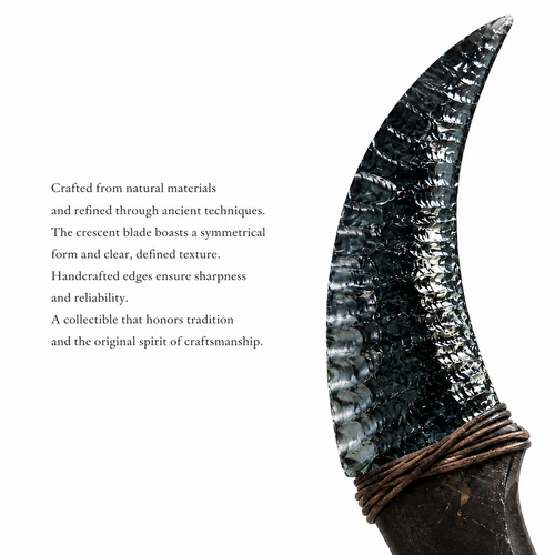 RELIQ Handcrafted Knapped Karambit – CS:GO-Inspired Collectible Display Blade