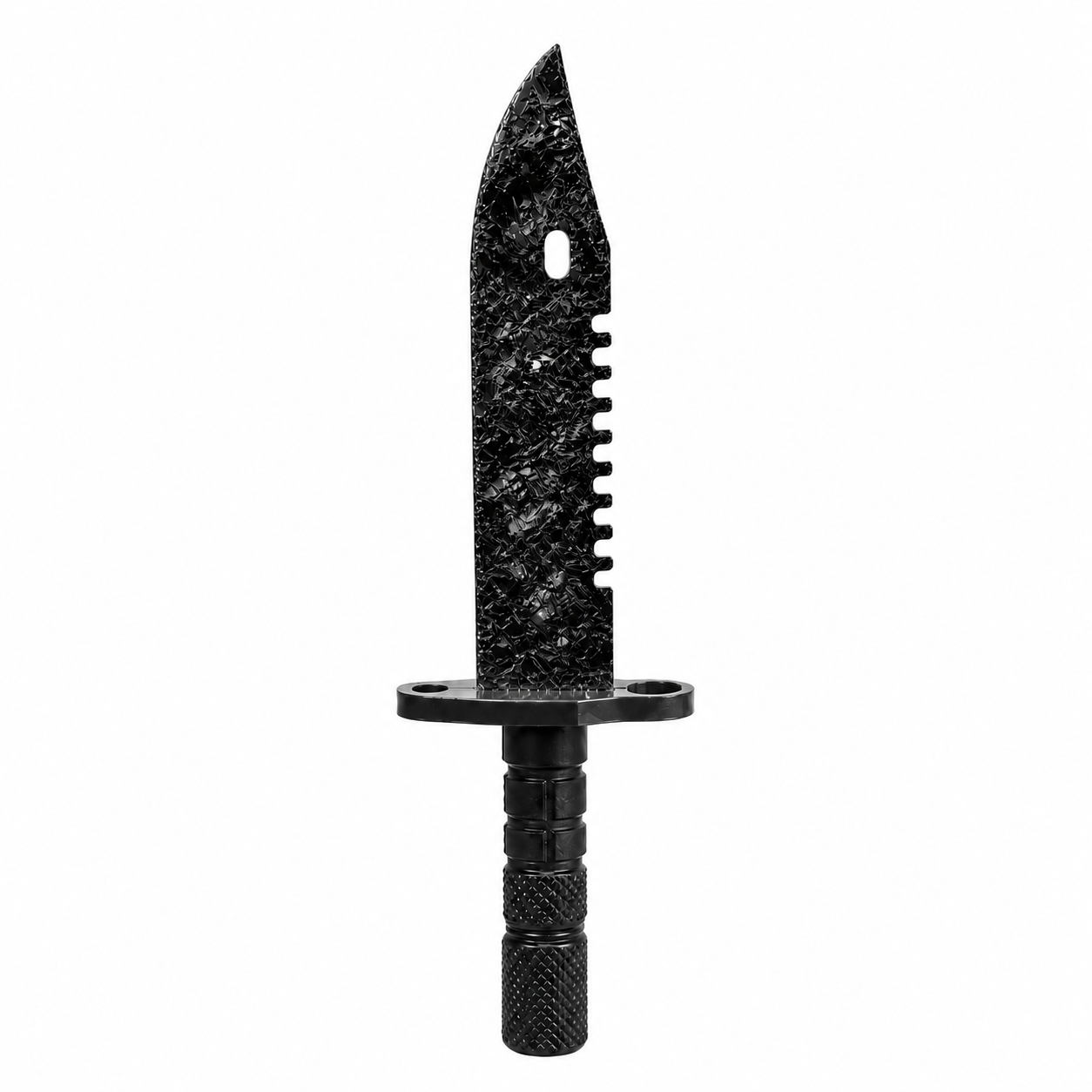 RELIQ M9-Inspired Handcrafted Green Glass Blade – Knapped Collectible Display Piece