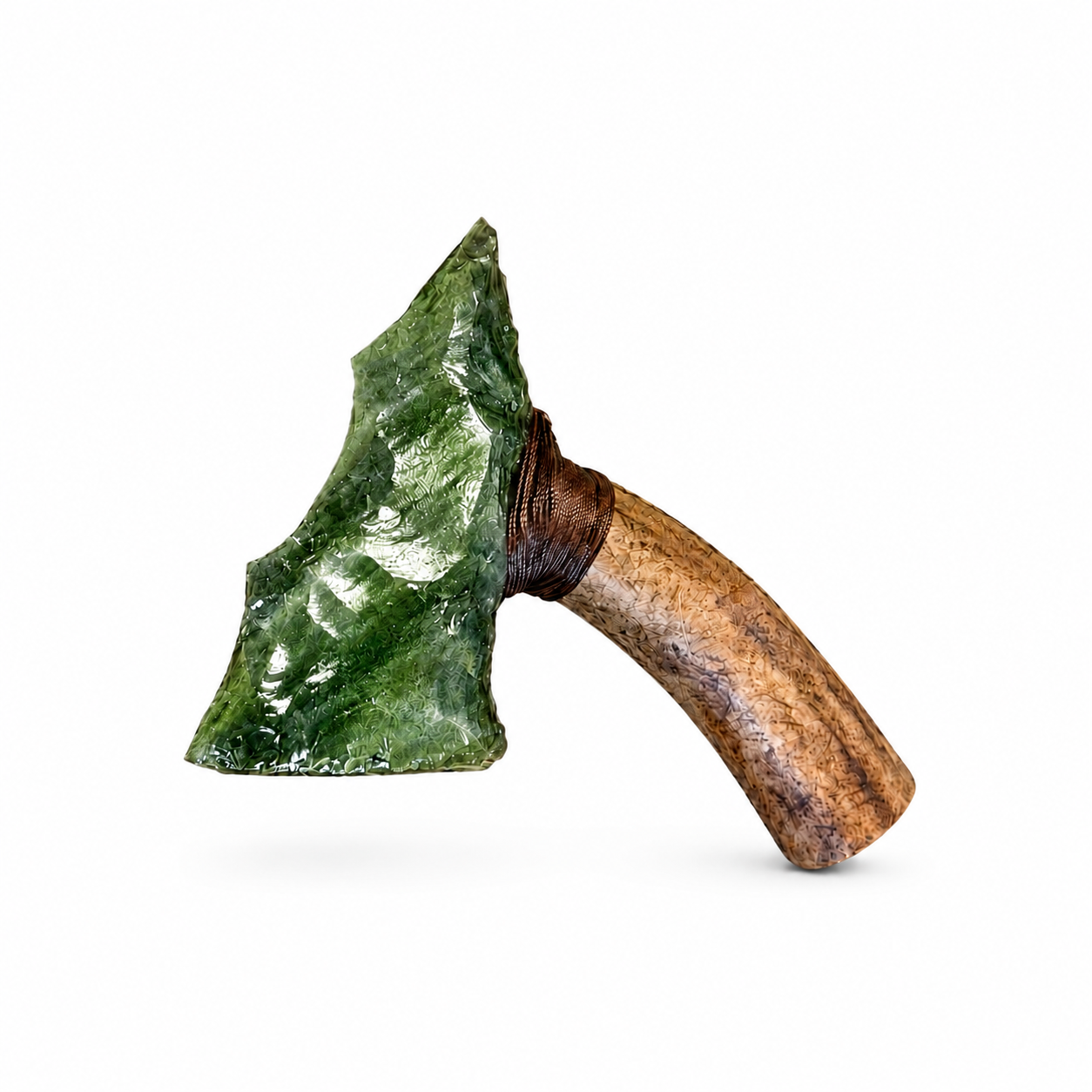 【Sale！】Handcrafted Primitive Display Axe – Knapped Collectible Art Piece