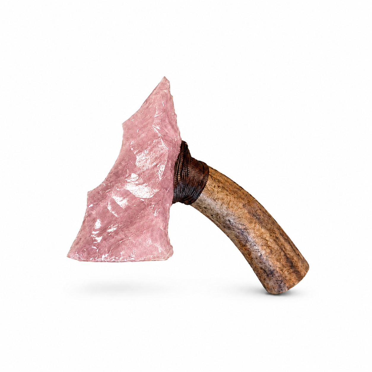 【Sale！】Handcrafted Primitive Display Axe – Knapped Collectible Art Piece
